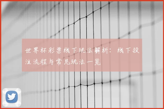 世界杯彩票线下玩法解析：线下投注流程与常见玩法一览